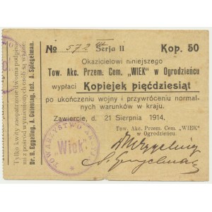 Zawiercie, 50 kopecks 1914