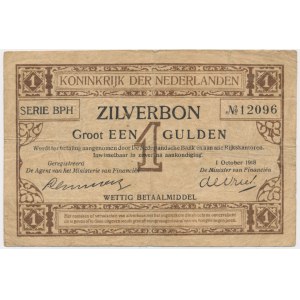 Nizozemsko, 1 gulden 1918