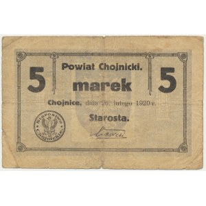 Chojnice, 5 marek 1920