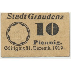 Graudenz (Grudziądz), 10 fenigów 1919