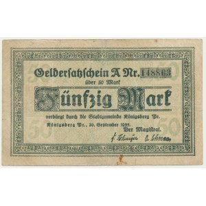 Königsberg (Königsberg), 50 marks 1922