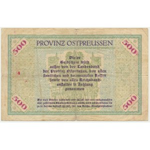 Königsberg (Königsberg), 500,000 for 500 marks 1922