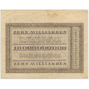 Königsberg (Královec), 10 miliard marek 1923