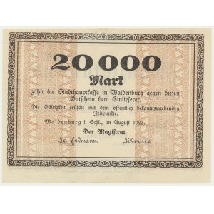 Waldenburg, 20 000 mariek 1923