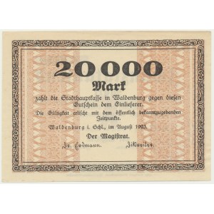 Wałbrzych (Waldenburg), 20.000 marek 1923