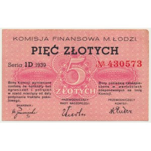 Łódź (Litzmannstadt), 5 złotych 1939
