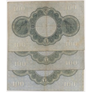 Germany, Baden, 100 Mark 1907 (3 pcs.)