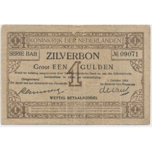 Nizozemsko, 1 gulden 1918