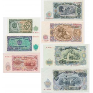 Bulharsko, sada 3-200 leva 1951 (7 kusů).