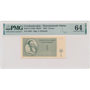 Československo (geto Terezín), 1 koruna 1943 - PMG 64