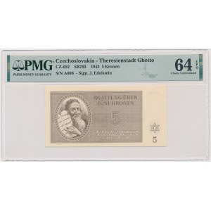 Czechoslovakia (Theresienstadt Ghetto), 5 Kronen 1943 - PMG 64 EPQ