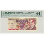 1 milion złotych 1993 - WZÓR - A - No. 0084 - PMG 64 - rzadki,z autografem A.Heidricha