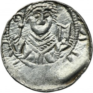 Vladislaus II the Exile, Denarius - Prince and Bishop, letter И