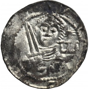 Vladislaus II the Exile, Denarius - Prince and Bishop, letter E