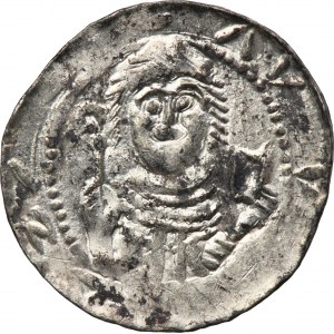 Vladislaus II the Exile, Denarius - Prince and Bishop, letter E