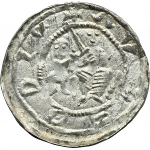 Vladislaus II the Exile, Denarius - Fight with lion