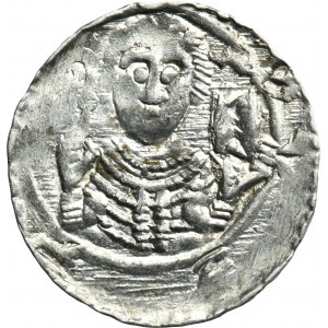 Vladislaus II the Exile, Denarius - Prince and Bishop, letter И