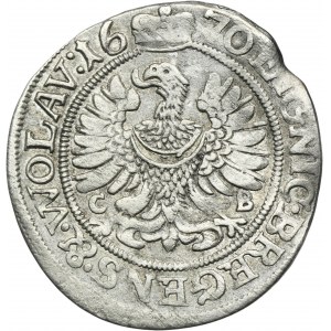 Slezsko, knížectví legnicko-brzesko-wołowskie, Krystian Wołowski, 3 Krajcary Brzeg 1670 CB - NIENOTATED