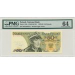 50 zloty 1982 - DA - PMG 64 - autographed by A. Heidrich