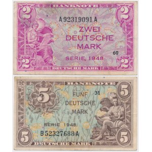 Germany, set 2-5 Mark 1948 (2 pcs.)