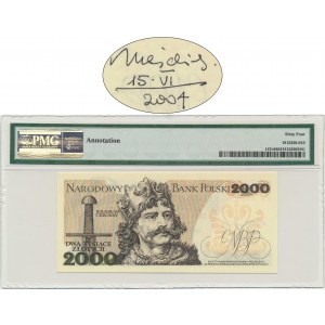 2,000 gold 1982 - BR - PMG 64 - autographed by A. Heidrich