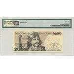 2.000 złotych 1982 - BR - PMG 64 - z autografem A. Heidricha
