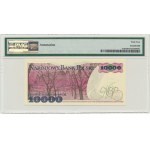 10.000 złotych 1988 - AA - PMG 64 - z autografem A. Heidricha