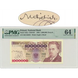 1 million gold 1993 - M - PMG 64 - autographed by A. Heidrich