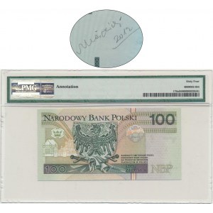 100 złotych 1994 - YC - PMG 64 - seria zastępcza z autografem A. Heidricha