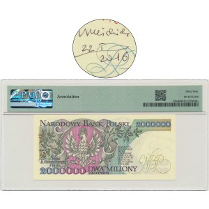 2 miliony złotych 1992 - A - Konstytucyjy - PMG 64 - z autografem A.Heidricha