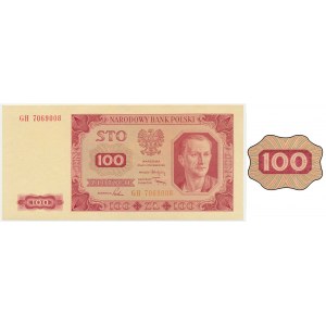 100 złotych 1948 - GH - bez ramki