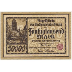 Gdaňsk, 50 000 marek 1923