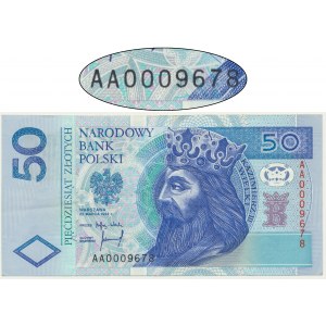 50 złotych 1994 - AA 0009678 -