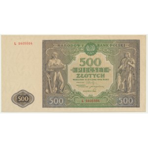 500 zlotých 1946 - L -