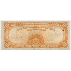 USA, zlatý certifikát, 10 dolarů 1922 - Speelman &amp; White -.