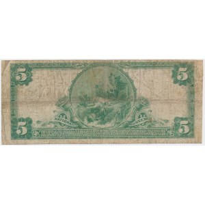 USA, Modrá pečeť, 5 dolarů 1902 - Speelman &amp; White -.