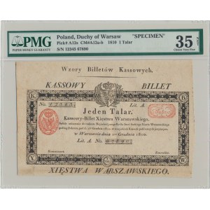 1 talar 1810 - Wzór Biletu Kasowego - PMG 35 NET