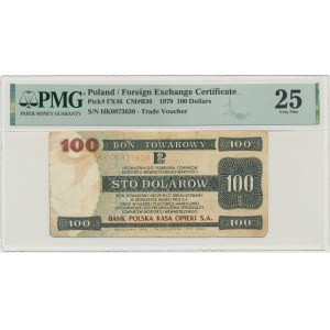 Pewex, 100 dolarów 1979 - PMG 25