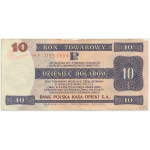 Pewex, 10 dolarów 1979 - HF -