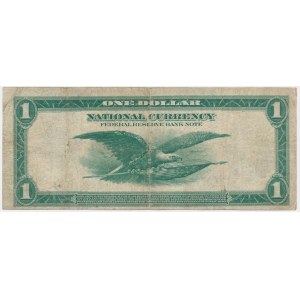 USA, San Francisco, 1 Dolllar 1914 - Teehee, Burke, Clerk, Lynch