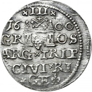 Sigismund III Vasa, 3 Groschen Riga 1600 - RARE