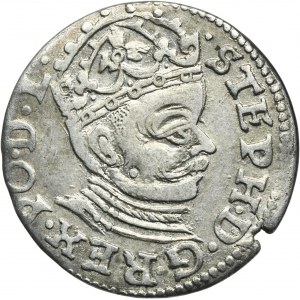 Stephen Bathory, 3 Groschen Riga 1582 - RARE, STEPH / GEИS