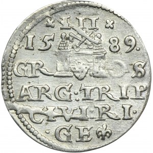 Sigismund III Vasa, 3 Groschen Riga 1589