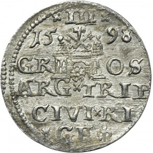 Sigismund III Vasa, 3 Groschen Riga 1598