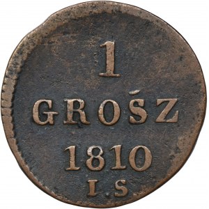 Duchy of Warsaw, 1 groschen Warsaw 1810 IS - VERY RARE