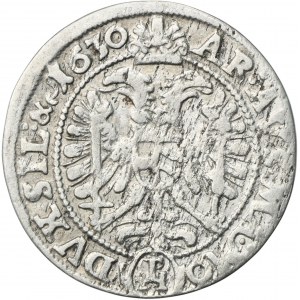 Silesia, Habsburg rule, Ferdinand II, 3 Kreuzer Glatz 1630 PH - RARER