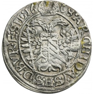 Silesia, Habsburg rule, Leopold I, 3 Kreuzer Breslau 1668 SHS