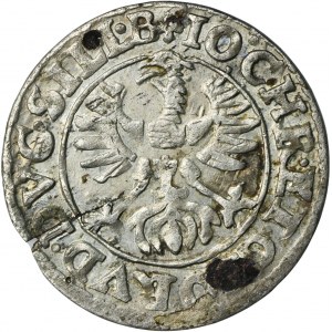 Sliezsko, vojvodstvo Legnicko-Brzesko-Wołowskie, Jan Chrystian a Jerzy Rudolf, 3 Krajcary Złoty Stok 1617 HR