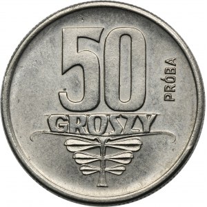PRÓBA NIKIEL, 50 groszy 1958 - wstęga