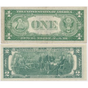USA, 1-2 Dollar 1935-76 (2 pcs.)